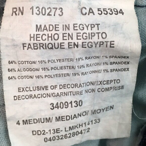 Lee Slender Secret Bootcut Jean Velvet Deco Pocket Dark Blue Women’s Size 4 - Picture 9 of 9